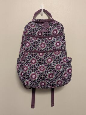 Vera Bradley Tech Backpack Lilac Medallion